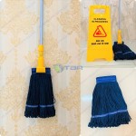 Giẻ lau sàn ướt đầu kẹp màu xanh dương