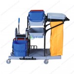 Xe làm vệ sinh đa năng khung thép 3 tầng