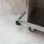 Xe làm buồng phòng inox ba tầng túi đơn