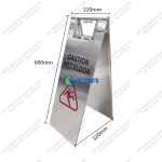 Biển cảnh báo SÀN ƯỚT đặt sàn inox kiểu chữ A