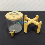 Bình thủy tinh 5L chân gỗ đựng nước trái cây ASIA031-5L