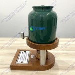 Bình gốm sứ 10L chân gỗ hâm nóng trà - sữa - cafe
