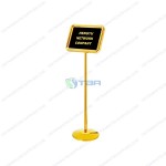 Bảng menu thông tin inox mạ vàng đặt tiền sảnh