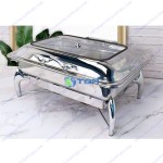 Nồi hâm Buffet chữ nhật nắp kính cao cấp ASIA102PC-2N