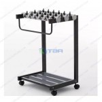Kệ để ô dù đặt tiền sảnh 18 ô có khóa & bánh xe