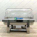 Nồi hâm buffet chữ nhật nắp kính ASIA833PC-1N
