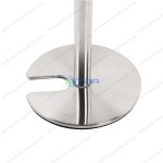 Trụ chắn inox cao cấp dây đỏ đế khuyết chữ U