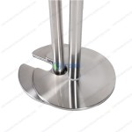 Trụ chắn inox cao cấp dây đỏ đế khuyết chữ U