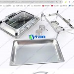 Chân đế nồi hâm buffet chữ nhật ASIA102L