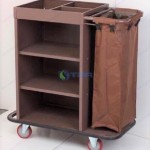 Xe làm vệ sinh buồng phòng ba tầng túi đơn