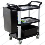 Xe đẩy phục vụ ăn uống đa năng khung hợp kim nhôm
