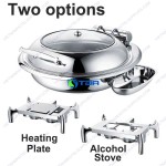Nồi hâm buffet tròn nắp kính cao cấp ASIA818R