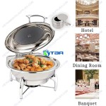 Nồi hâm buffet tròn nắp kính cao cấp ASIA818R