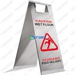 Biển cảnh báo SÀN ƯỚT đặt sàn inox kiểu chữ A
