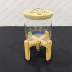 Bình thủy tinh 5L chân gỗ đựng nước trái cây ASIA031-5L