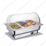 Nồi hâm nóng thức ăn dùng điện nắp PC trong 3 ngăn