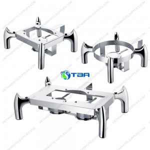 Chân đế nồi hâm buffet chữ nhật - vuông - tròn ASIA123RSX