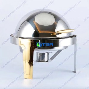Nồi hâm buffet soup tròn chân cao nắp kính ASIA6052GPC