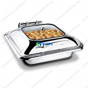 Nồi hâm buffet vuông nắp kính cao cấp ASIA103V