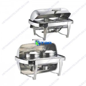 Nồi hâm soup buffet chữ nhật chân cong ASIA6054-2N