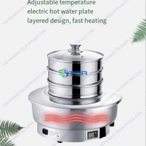 Nồi hấp INOX TRÒN ĐA NĂNG dùng điện ASIA7044M