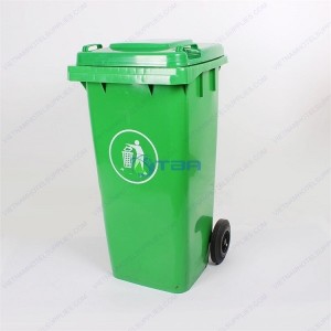 Thùng rác nhựa xanh dùng cho tòa nhà 120L