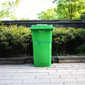 Thùng rác nhựa xanh dùng cho nhà xưởng 120L