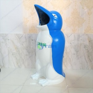 Thùng rác chim cánh cụt nhựa composite