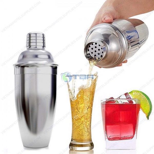 Bình shaker INOX pha chế Cocktail 250ml 