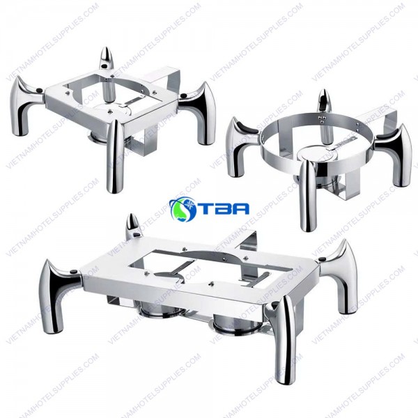 Chân đế nồi hâm buffet chữ nhật - vuông - tròn ASIA123RSX 