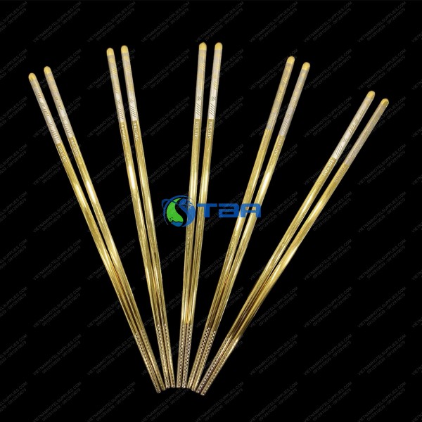 Đũa INOX VÀNG cao cấp chống trơn trượt ASIA-S304G 
