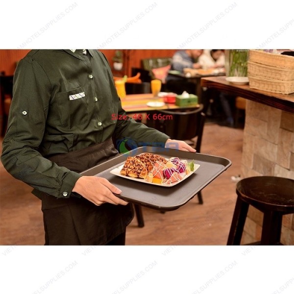 Khay phục vụ bàn quầy ăn nhanh chống trượt 31*41cm 