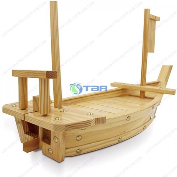 Khay thuyền gỗ Sushi cỡ lớn 100cm SSB006 