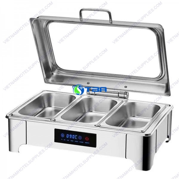 Nồi hâm buffet chữ nhật dùng điện cao cấp ASIA2101-3N 