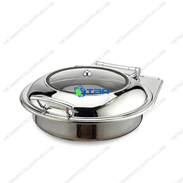 Nồi hâm buffet tròn nắp kính cao cấp ASIA818R 