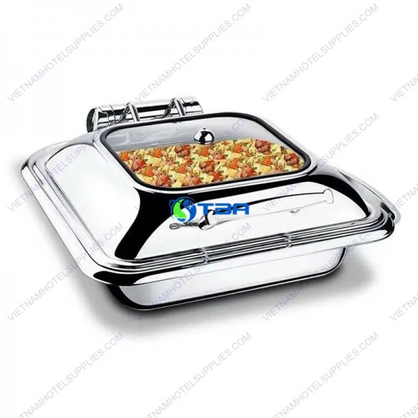 Nồi hâm buffet vuông nắp kính cao cấp ASIA103V 