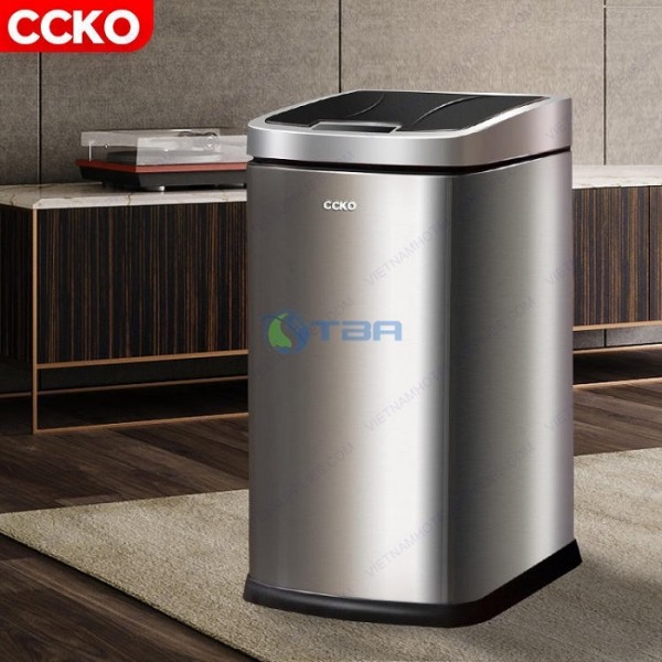 Thùng rác inox vuông cảm biến 9L #CK9915-9 