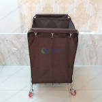 Xe thu gom đồ vải trong bệnh viện khách sạn chữ X