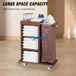 Xe thu gom đồ vải inox cho khách sạn và bệnh viện