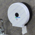 Hộp giấy vệ sinh cuộn tròn bằng nhựa màu trắng