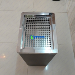 Thùng rác gạt tàn chữ nhật màu đen V300B