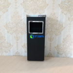 Thung rác gạt tàn vuông cửa trước màu đen V240B