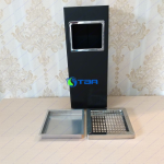 Thung rác gạt tàn vuông cửa trước màu đen V240B