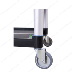 Xe đẩy thức ăn 3 tầng nhựa màu đen A500B
