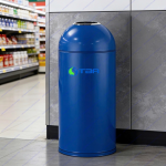 Thùng rác inox hình đạn trụ tròn ASIA-A350