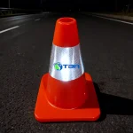 Cọc tiêu giao thông nhựa dẻo PVC cao 30cm