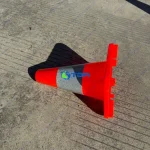 Cọc tiêu giao thông nhựa dẻo PVC cao 30cm