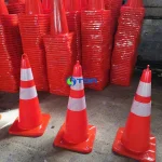Chóp nón giao thông nhựa dẻo PVC 68cm