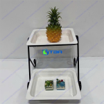 Kệ trang trí bánh 2 tầng chân cong ASIA-F04B
