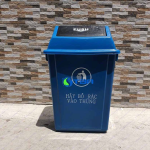Thùng rác nhựa 40L xanh dương ASIA-NL40X